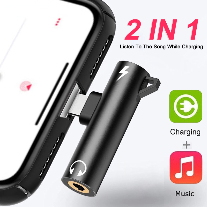 Wired Earphone Lightning - Adaptador Divisor de Audio y Carga