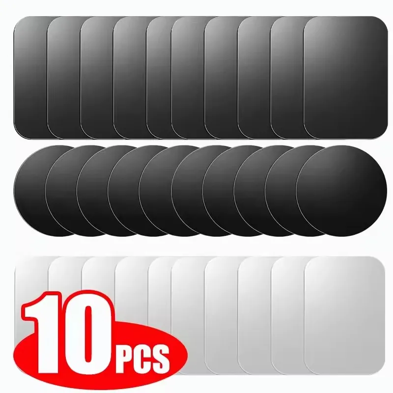Essential Tablet Accessories - 5/10 piezas Placa Metálica Magnética Adhesiva