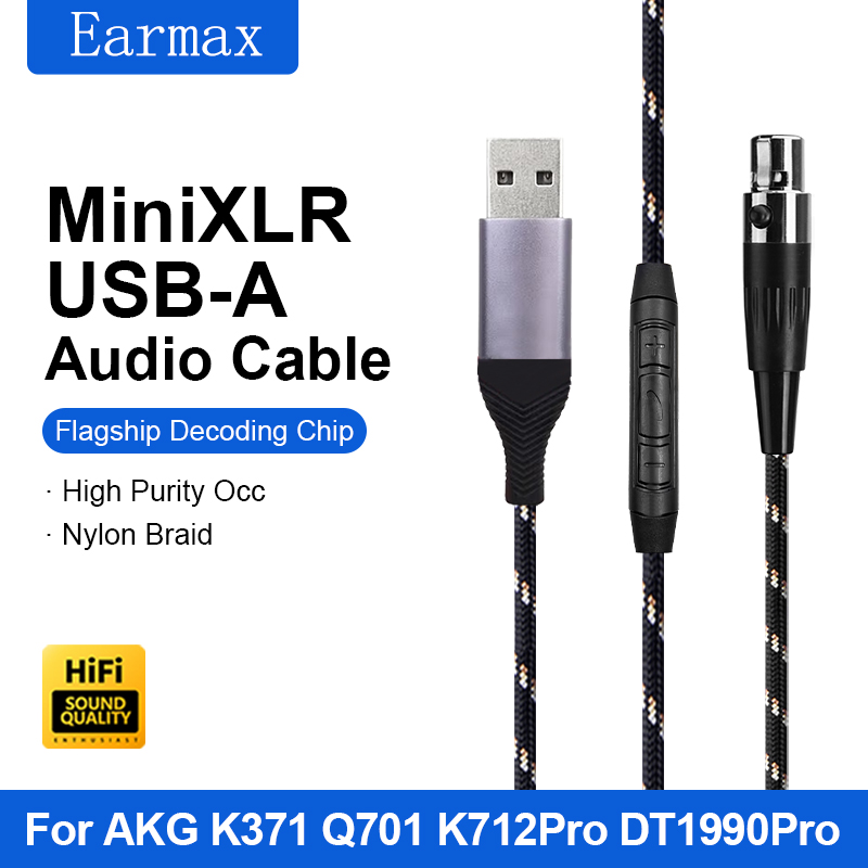 Wired Earphone Lightning - Cable para auriculares AKG Q701 K240S