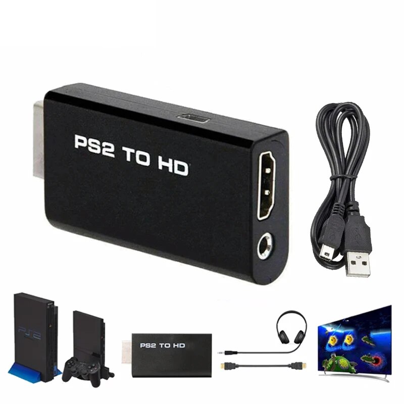Hdmi Adapter Tablet - Adaptador convertidor compatible con PS2 a