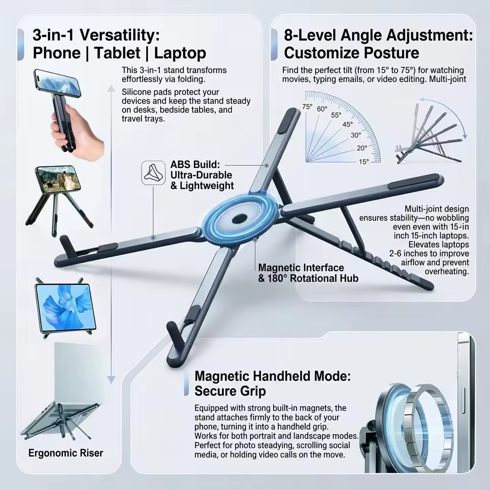 Soporte Magnético Portátil par - Laptop Tablet Accessories reseña y precio