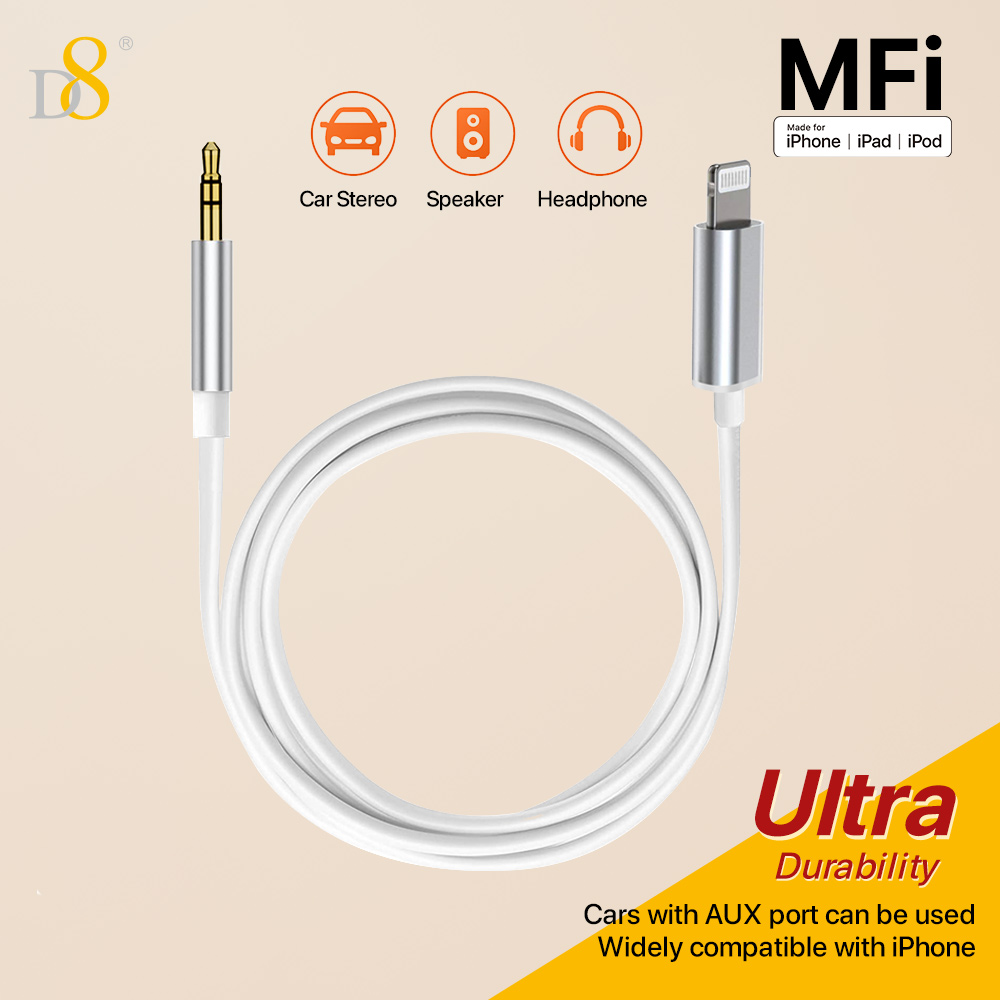 Adaptador de audio D8 Lightnin - Wired Earphone Lightning reseña y precio