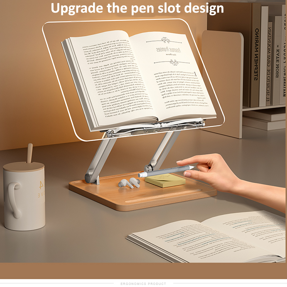 Soporte de lectura de madera c - Laptop Tablet Accessories reseña y precio