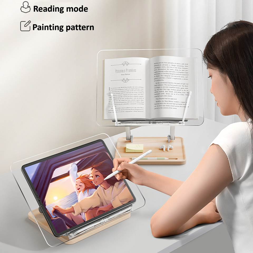 Soporte de lectura de madera c - Laptop Tablet Accessories reseña y precio