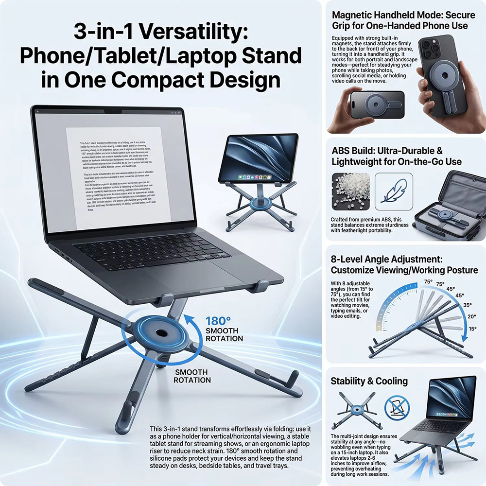 Soporte Magnético Portátil par - Essential Tablet Accessories reseña y precio