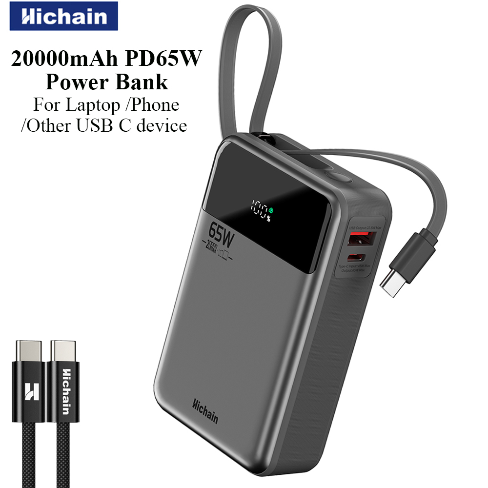 Banco de Energía Hichain PD65W - Wired Earphone Lightning reseña y precio